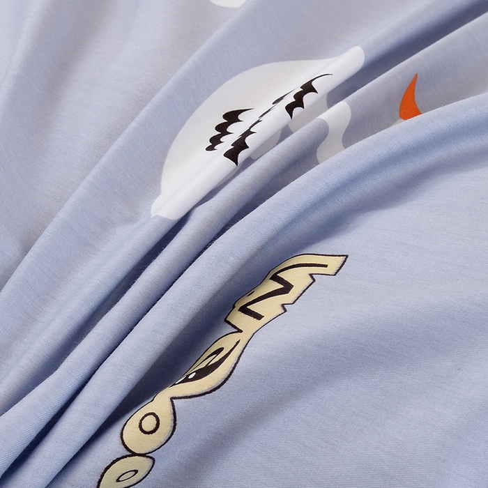 91家纺网 家纺一手货源 找家纺 朵希曼 2026新款印花全棉13372学生三件套系列 小天鹅-灰