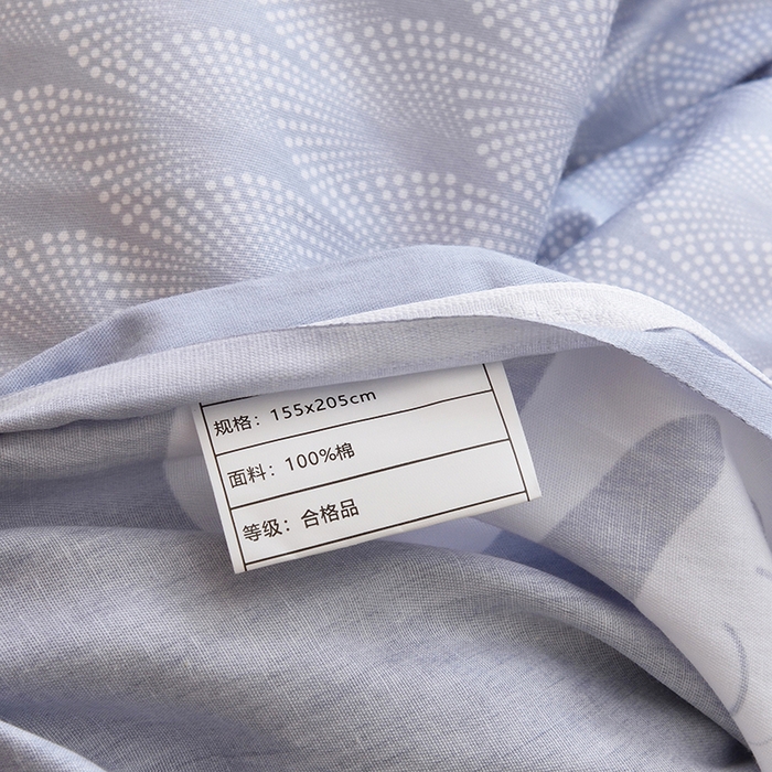 91家纺网 家纺一手货源 找家纺 朵希曼 2026新款印花全棉13372学生三件套系列 小天鹅-灰