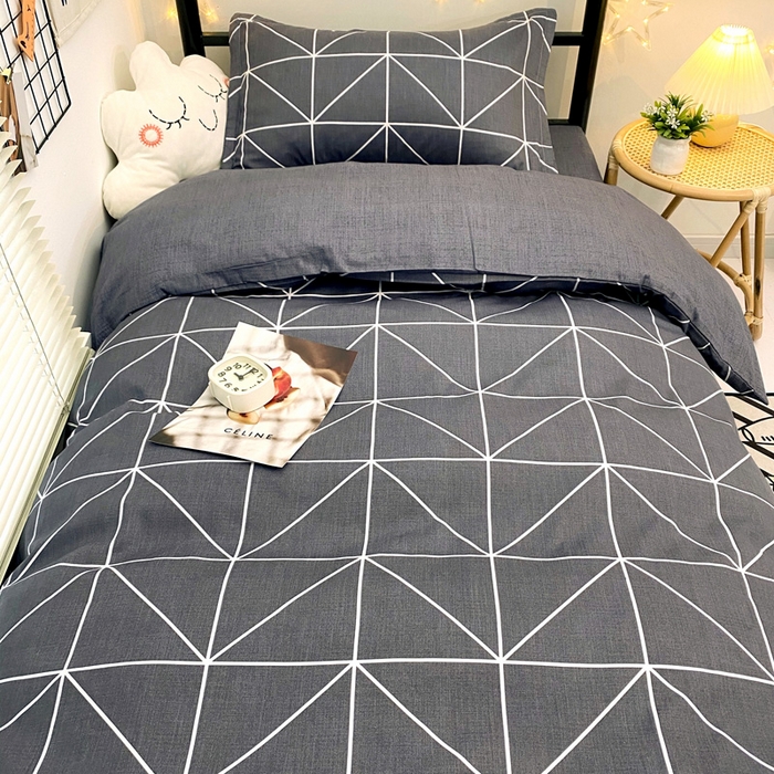 91家纺网 家纺一手货源 找家纺 朵希曼 2026新款印花全棉13372学生三件套系列 怡然