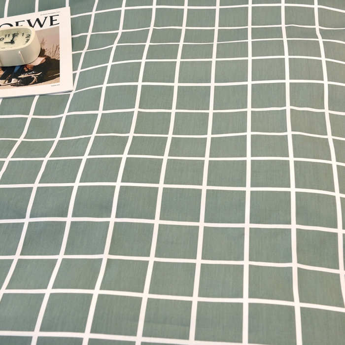 91家纺网 家纺一手货源 找家纺 朵希曼 2026新款印花全棉13372学生三件套系列 优雅格调-绿