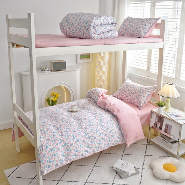 91家纺网 家纺一手货源 找家纺 朵希曼 2026新款印花全棉13372学生三件套系列 月光