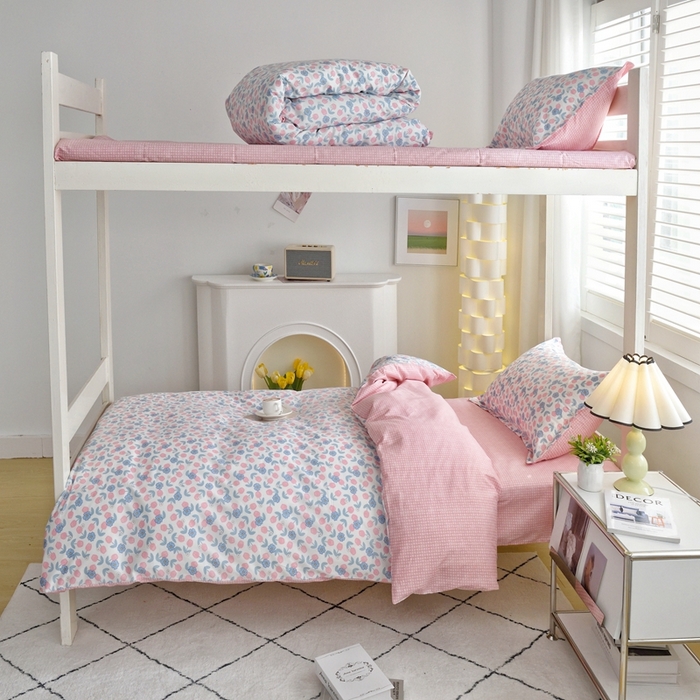 91家纺网 家纺一手货源 找家纺 朵希曼 2026新款印花全棉13372学生三件套系列 月光