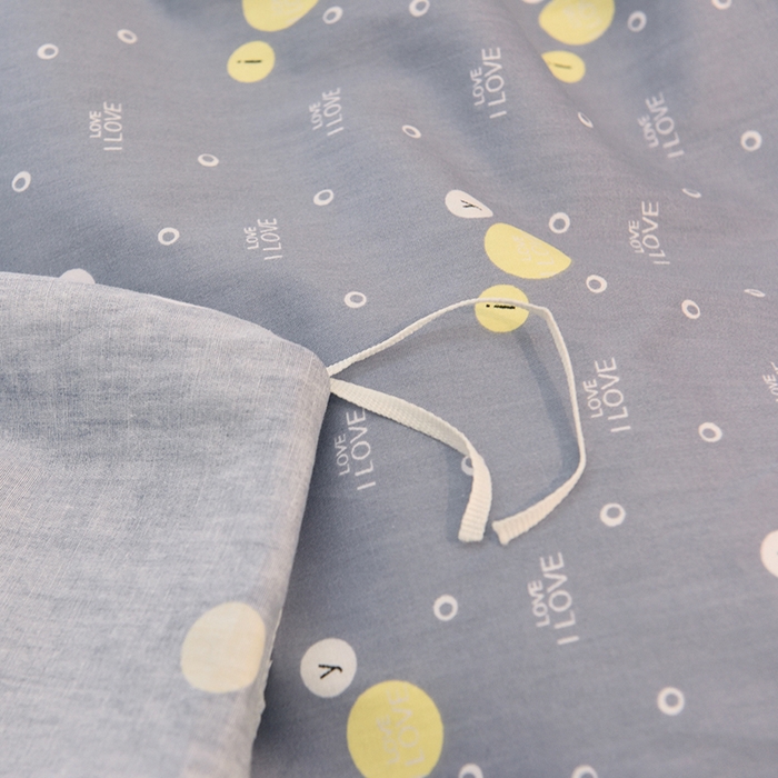 91家纺网 家纺一手货源 找家纺 朵希曼 2026新款印花全棉13372学生三件套系列 LOVE