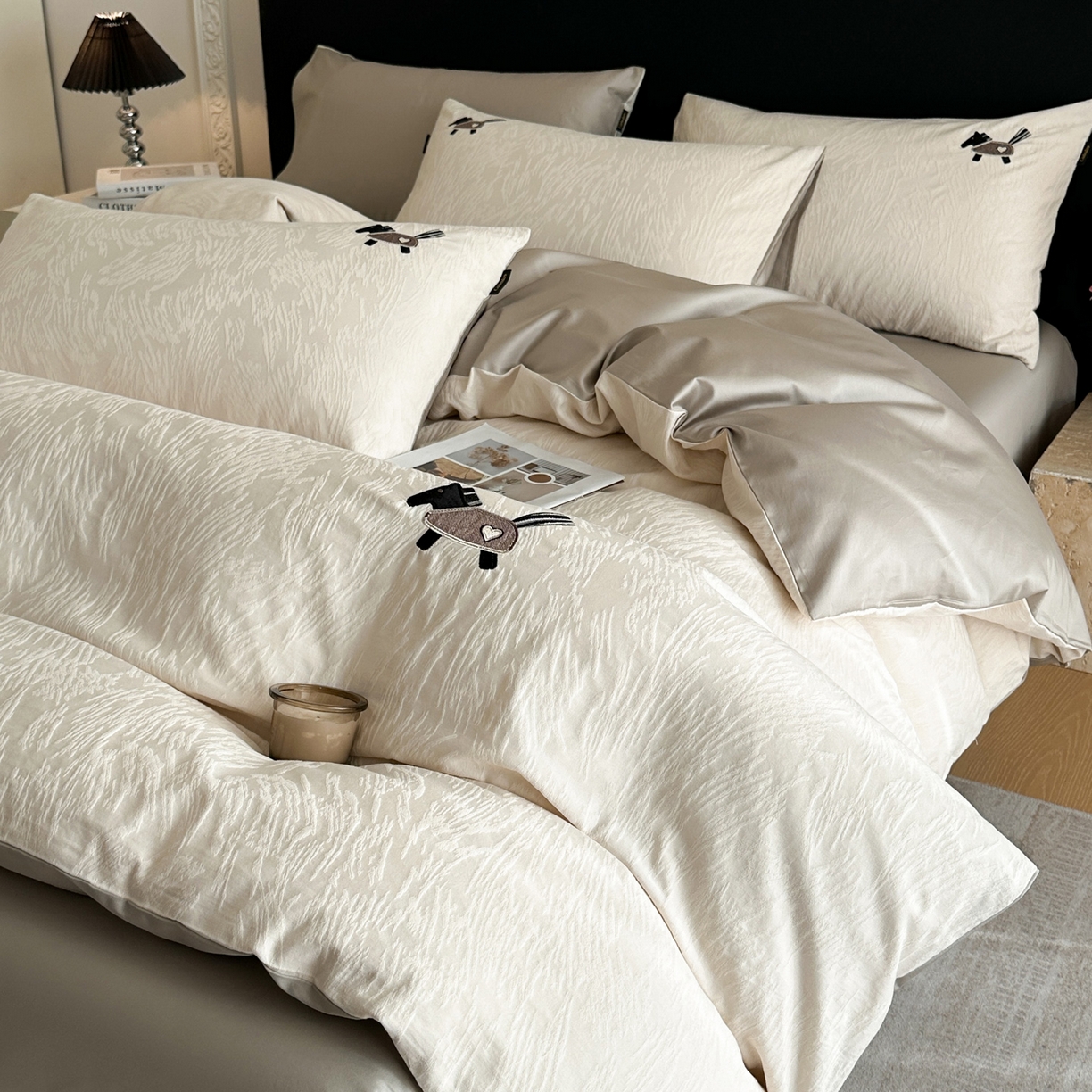 91家纺网 家纺一手货源 找家纺 （总）卡巴伦家纺 2026新款全棉纯棉厚织提花四件套