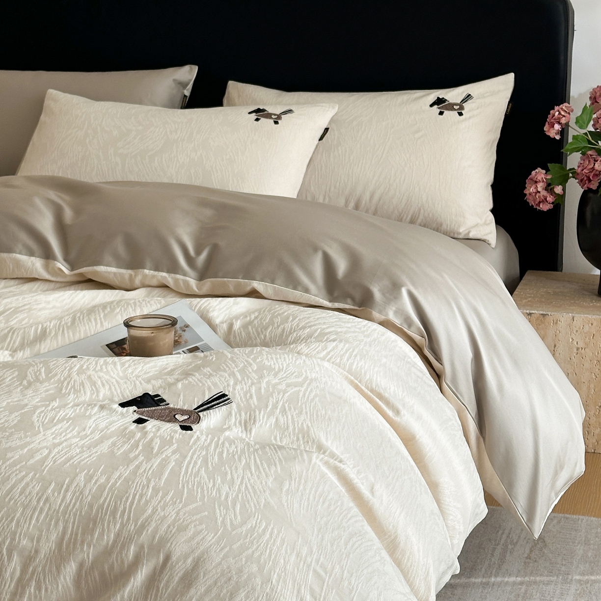 91家纺网 家纺一手货源 找家纺 （总）卡巴伦家纺 2026新款全棉纯棉厚织提花四件套