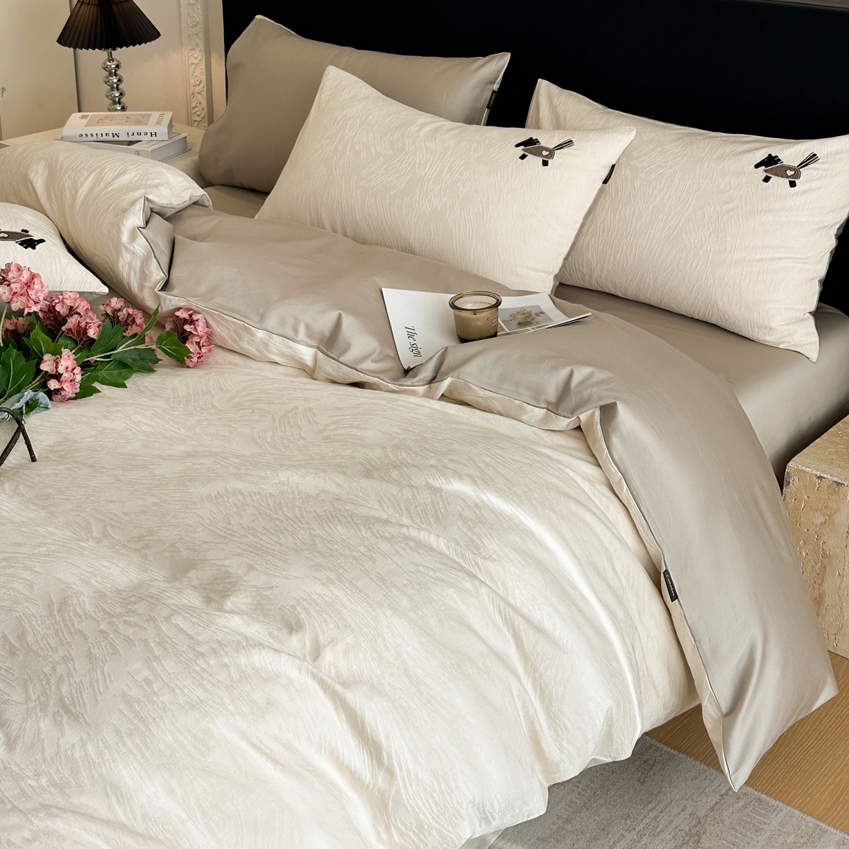 91家纺网 家纺一手货源 找家纺 （总）卡巴伦家纺 2026新款全棉纯棉厚织提花四件套