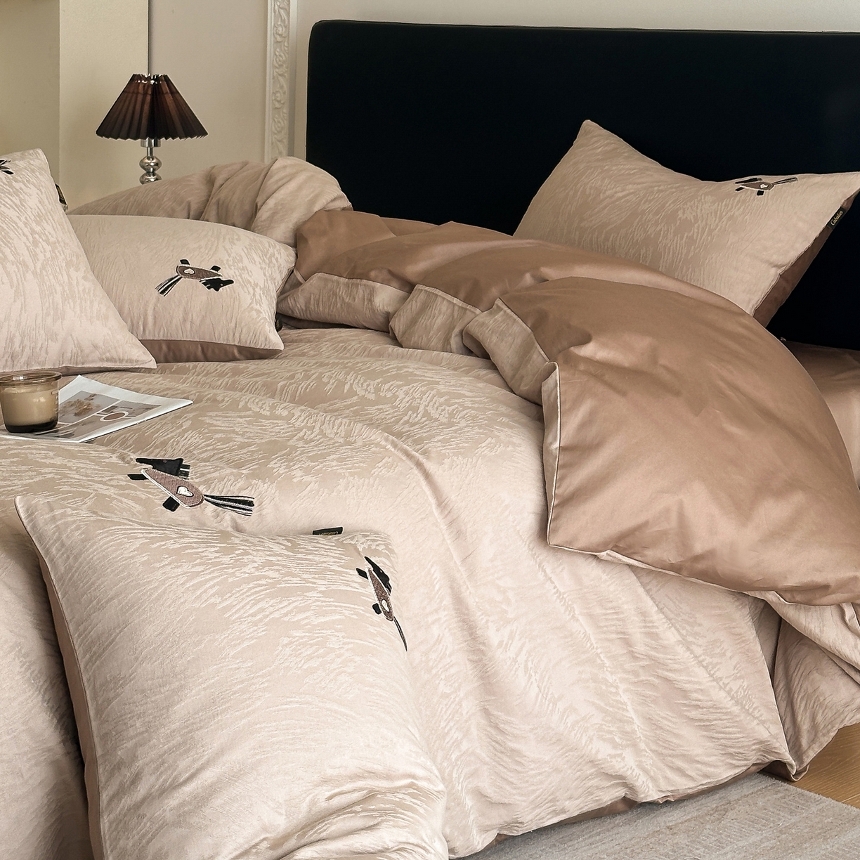 91家纺网 家纺一手货源 找家纺 （总）卡巴伦家纺 2026新款全棉纯棉厚织提花四件套