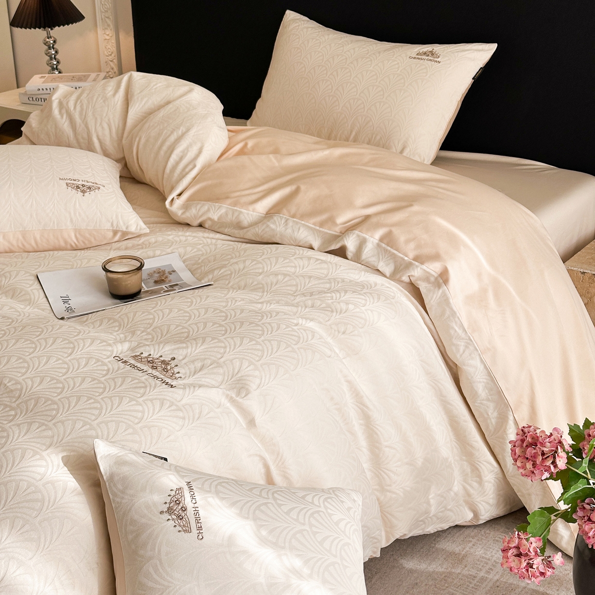 91家纺网 家纺一手货源 找家纺 （总）卡巴伦家纺 2026新款全棉纯棉厚织提花四件套