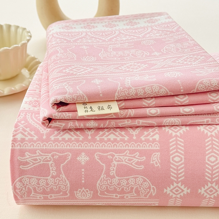 91家纺网 家纺一手货源 找家纺 （总）爱彼家纺 2026新款全棉华夫格如意吉祥老粗布床单三件套