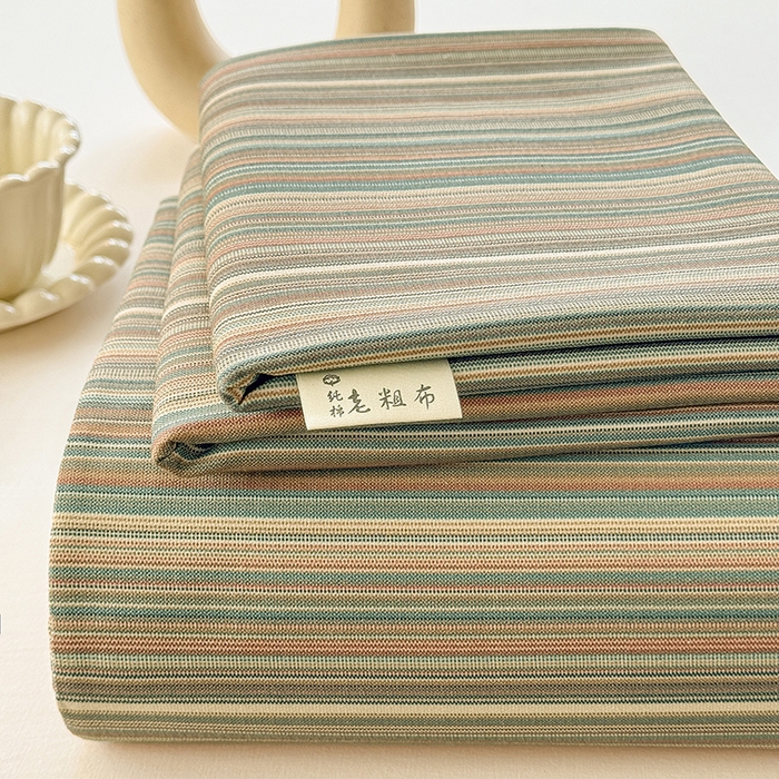 91家纺网 家纺一手货源 找家纺 （总）爱彼家纺 2026新款全棉华夫格如意吉祥老粗布床单三件套