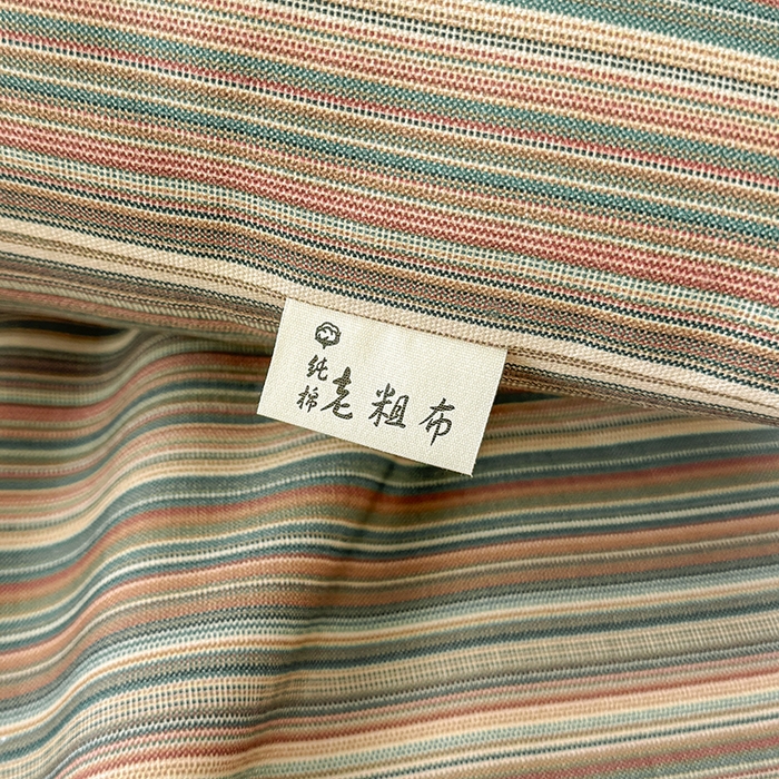 91家纺网 家纺一手货源 找家纺 爱彼家纺 2026新款全棉华夫格如意吉祥老粗布床单三件套 华夫格-意林灰