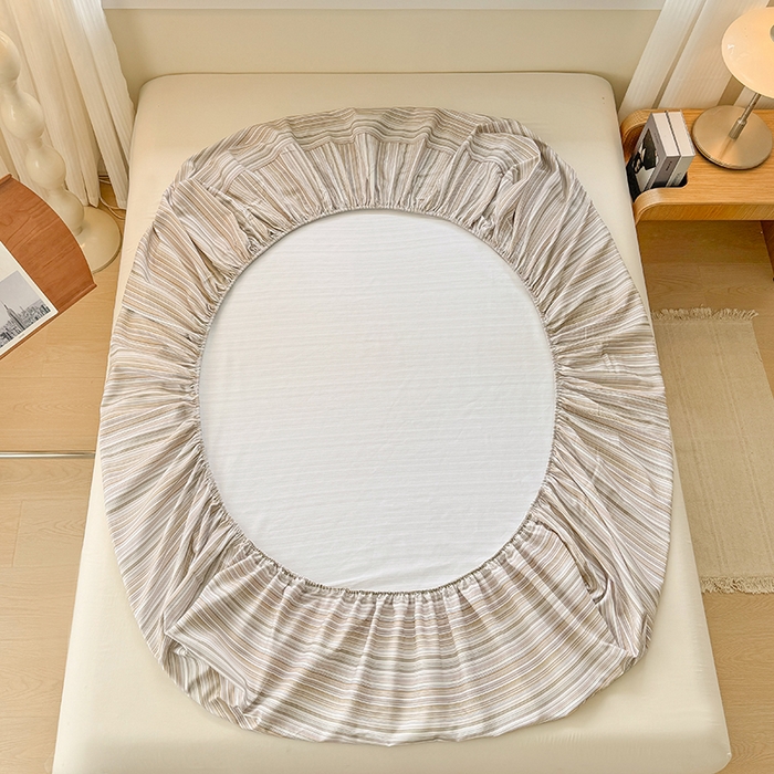 91家纺网 家纺一手货源 找家纺 爱彼家纺 2026年全棉老粗布单床笠凉席床笠三件套直播热卖-系列五 华夫格床笠-森韵