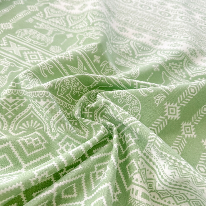 91家纺网 家纺一手货源 找家纺 爱彼家纺 2026年全棉老粗布单床笠凉席床笠三件套直播热卖-系列五 华夫格床笠-如意-绿