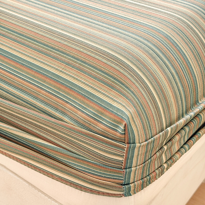 91家纺网 家纺一手货源 找家纺 爱彼家纺 2026年全棉老粗布单床笠凉席床笠三件套直播热卖-系列五 华夫格床笠-意林灰