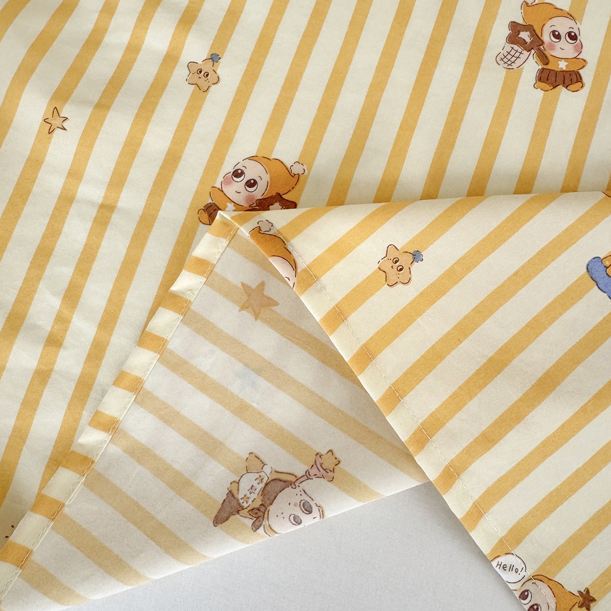 91家纺网 家纺一手货源 找家纺 沐芷 2026 【提供买家秀】A类单床单古法水洗仿棉 单人双人床单三件套 星仔