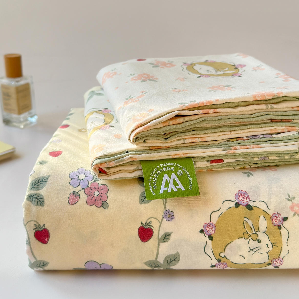 91家纺网 家纺一手货源 找家纺 沐芷 2026 【提供买家秀】A类单床单古法水洗仿棉 单人双人床单三件套 奶味圆饼