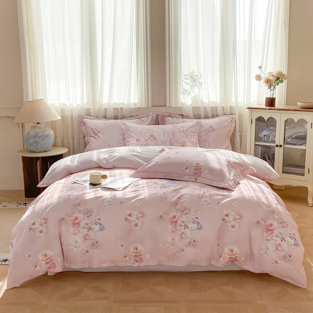 91家纺网 家纺一手货源 找家纺 （总）XIWEN-希文家纺 2026新款40支全棉纯棉13376数码印花四件套-第一批