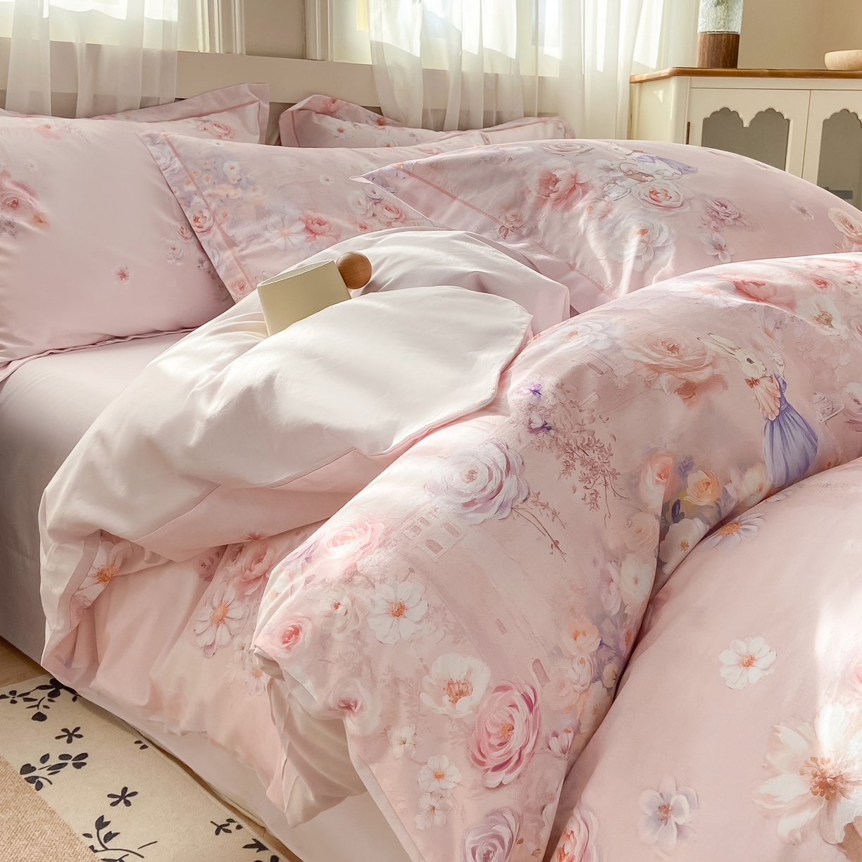 91家纺网 家纺一手货源 找家纺 （总）XIWEN-希文家纺 2026新款40支全棉纯棉13376数码印花四件套-第一批