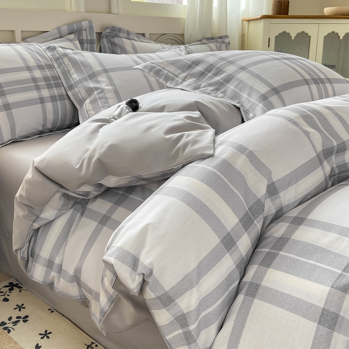 91家纺网 家纺一手货源 找家纺 （总）XIWEN-希文家纺 2026新款40支全棉纯棉13376数码印花四件套-第一批