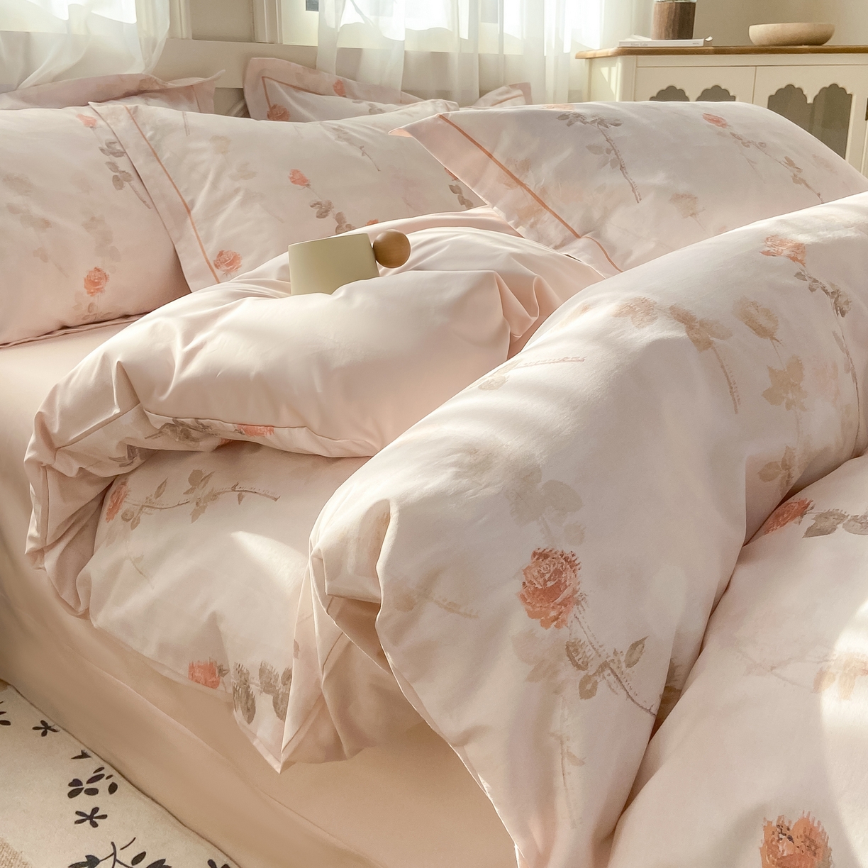 91家纺网 家纺一手货源 找家纺 （总）XIWEN-希文家纺 2026新款40支全棉纯棉13376数码印花四件套-第一批