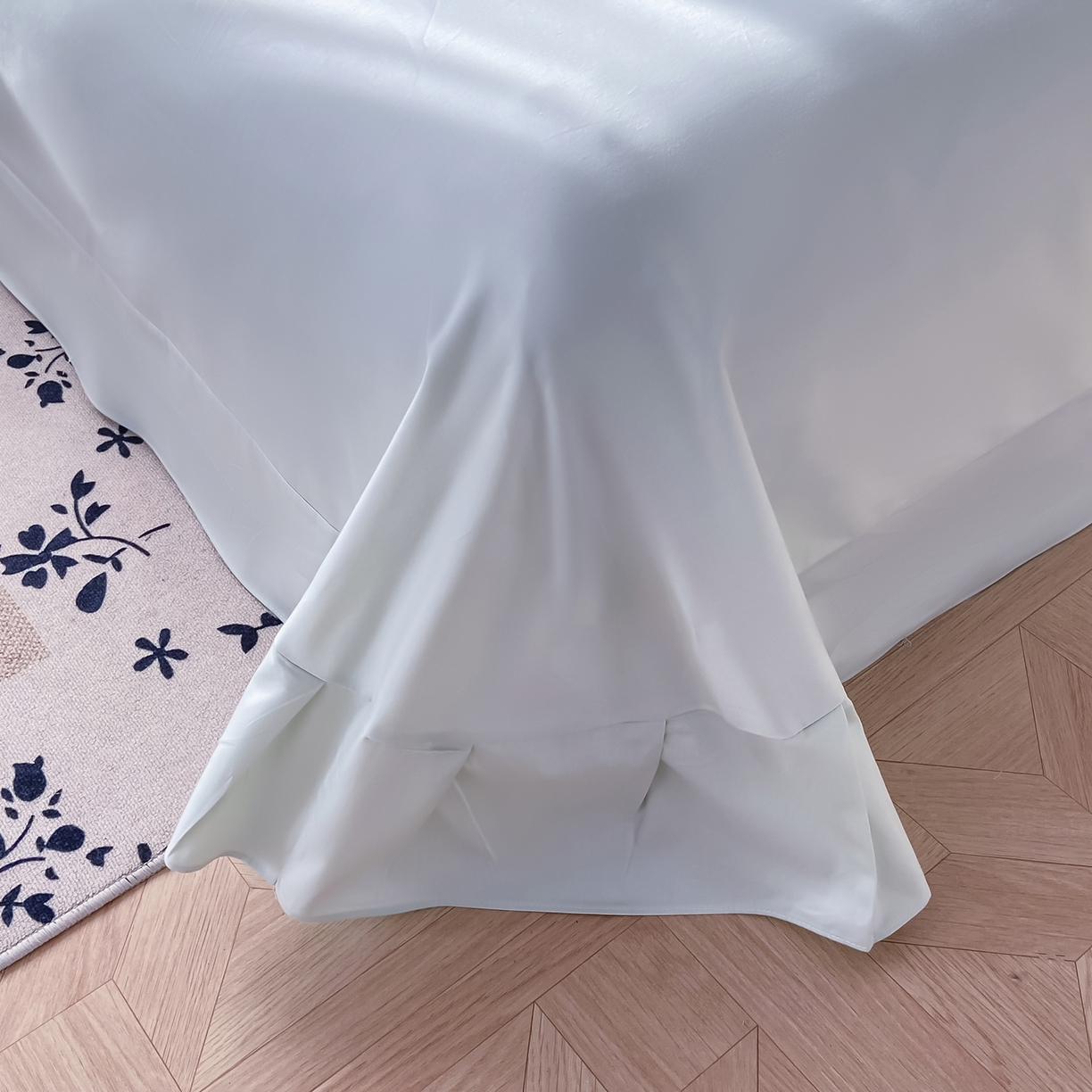 91家纺网 家纺一手货源 找家纺 XIWEN-希文家纺 2026新款40支全棉纯棉13376数码印花四件套-第一批 芙蓉花语-紫