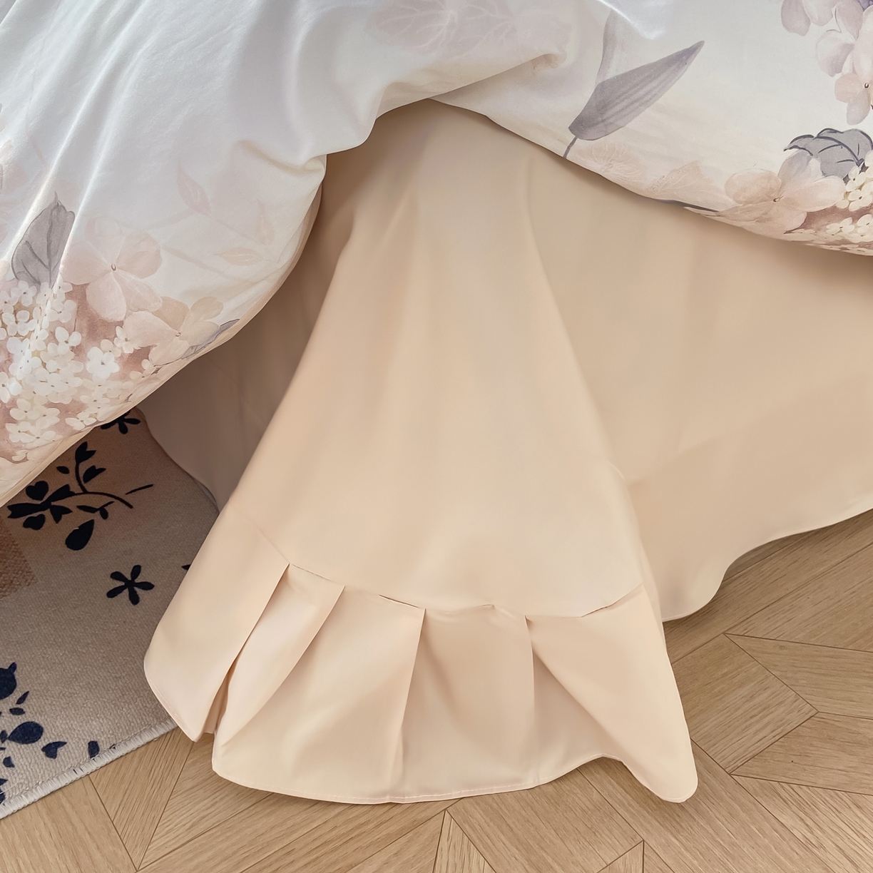 91家纺网 家纺一手货源 找家纺 XIWEN-希文家纺 2026新款40支全棉纯棉13376数码印花四件套-第一批 花予-咖