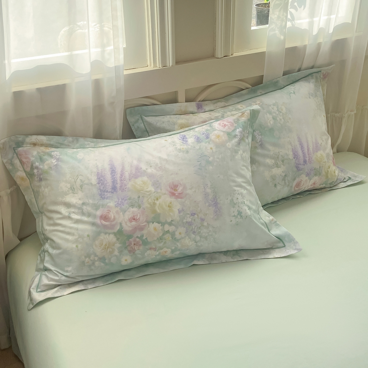 91家纺网 家纺一手货源 找家纺 XIWEN-希文家纺 2026新款40支全棉纯棉13376数码印花四件套-第一批 花悦容