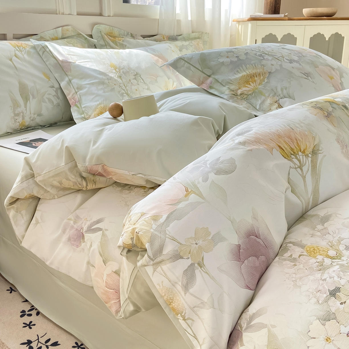 XIWEN-希文家纺 2026新款40支全棉纯棉13376数码印花四件套-第一批 明媚