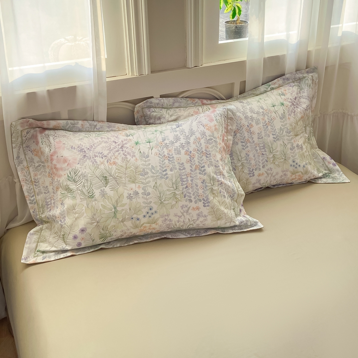 91家纺网 家纺一手货源 找家纺 XIWEN-希文家纺 2026新款40支全棉纯棉13376数码印花四件套-第一批 绮花瑶