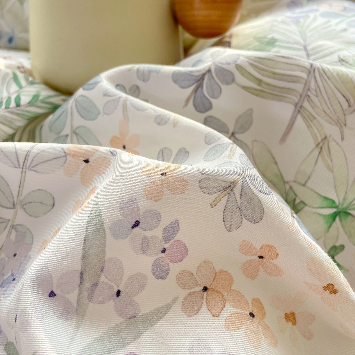 91家纺网 家纺一手货源 找家纺 XIWEN-希文家纺 2026新款40支全棉纯棉13376数码印花四件套-第一批 绮花瑶