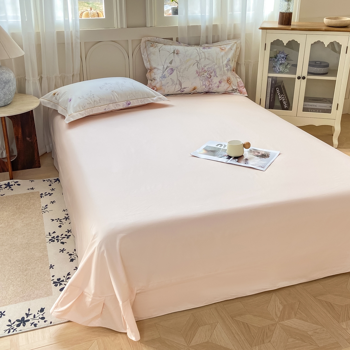 91家纺网 家纺一手货源 找家纺 XIWEN-希文家纺 2026新款40支全棉纯棉13376数码印花四件套-第一批 如初