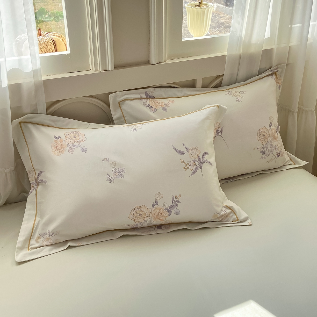 91家纺网 家纺一手货源 找家纺 XIWEN-希文家纺 2026新款40支全棉纯棉13376数码印花四件套-第一批 小时光