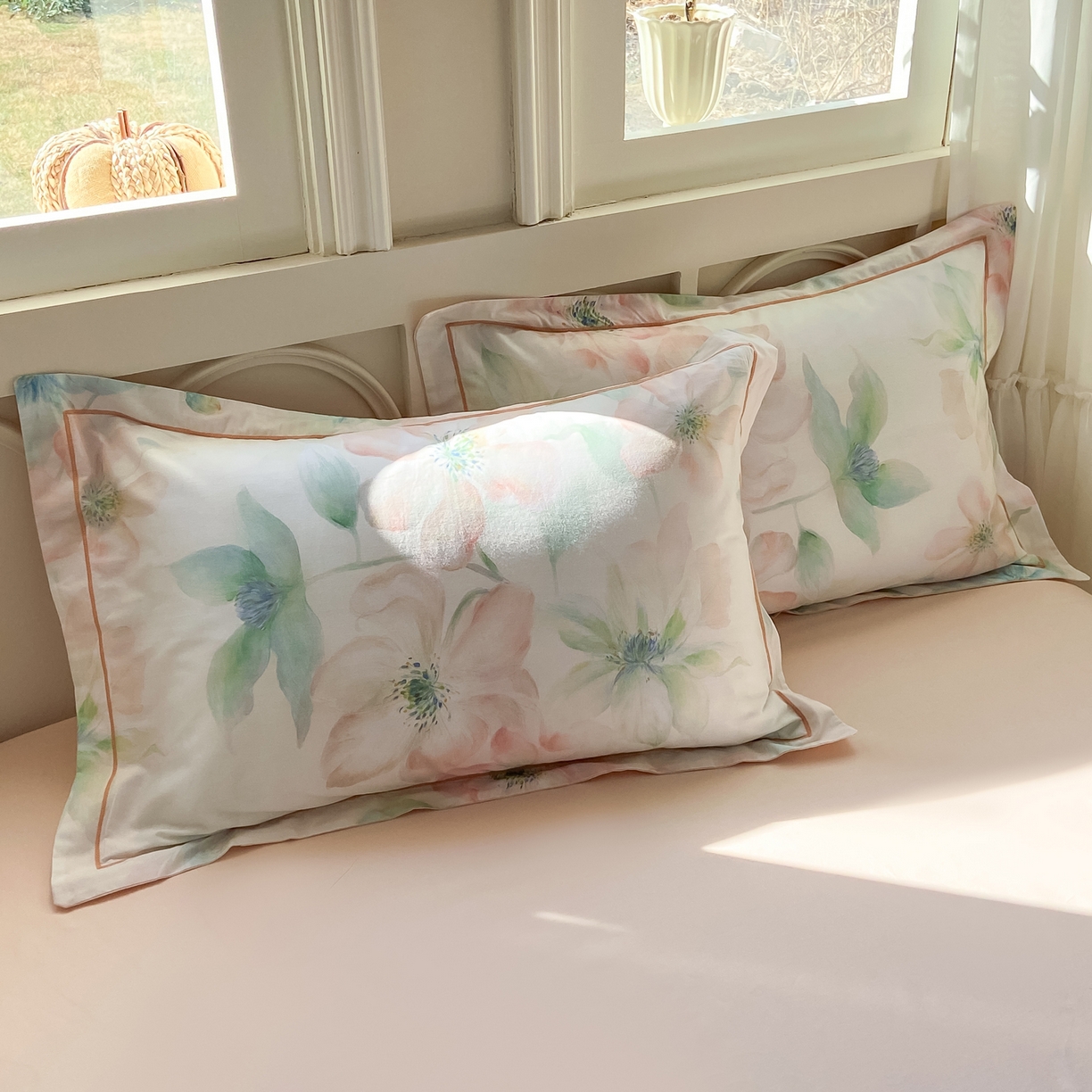 91家纺网 家纺一手货源 找家纺 XIWEN-希文家纺 2026新款40支全棉纯棉13376数码印花四件套-第一批 晓城时光