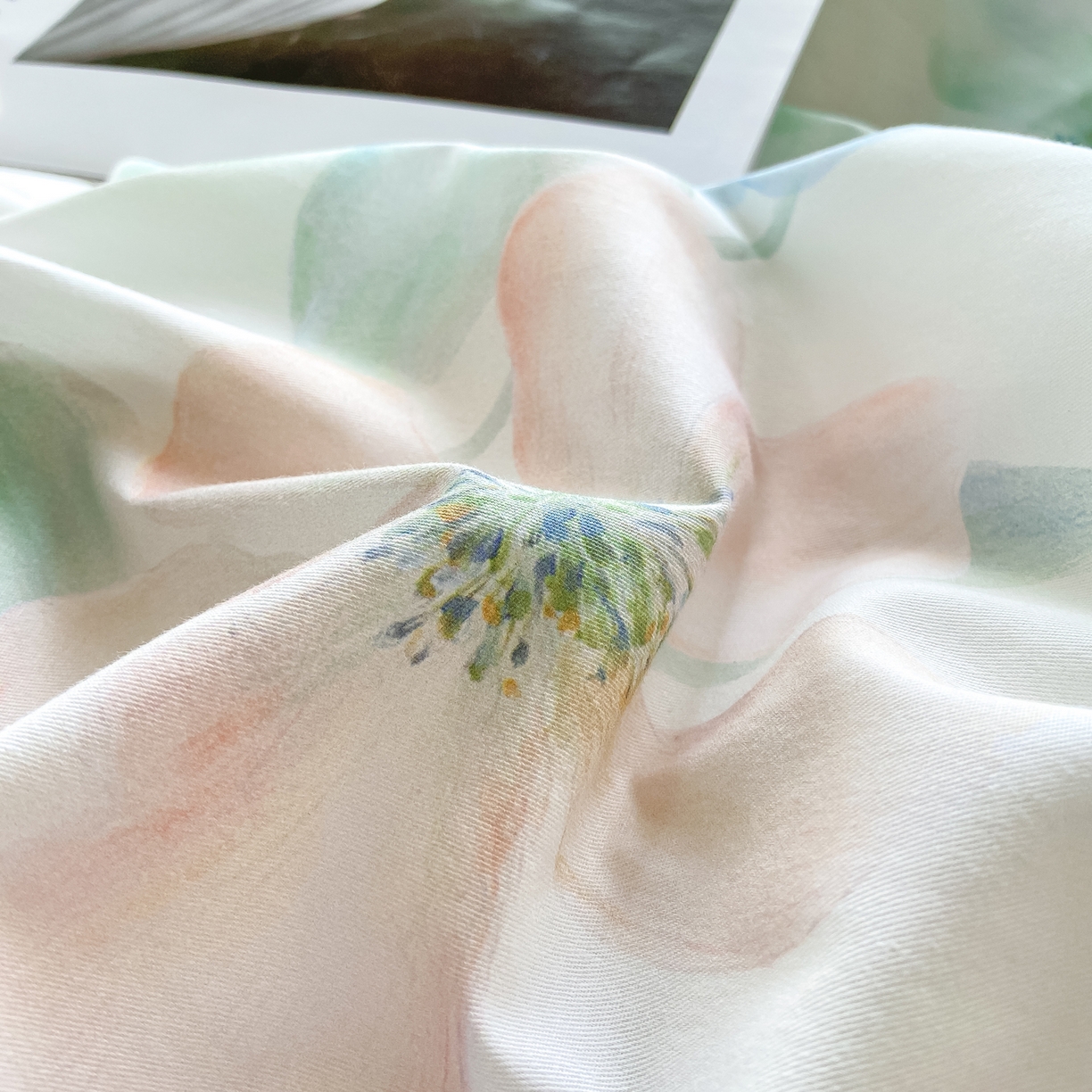 91家纺网 家纺一手货源 找家纺 XIWEN-希文家纺 2026新款40支全棉纯棉13376数码印花四件套-第一批 晓城时光