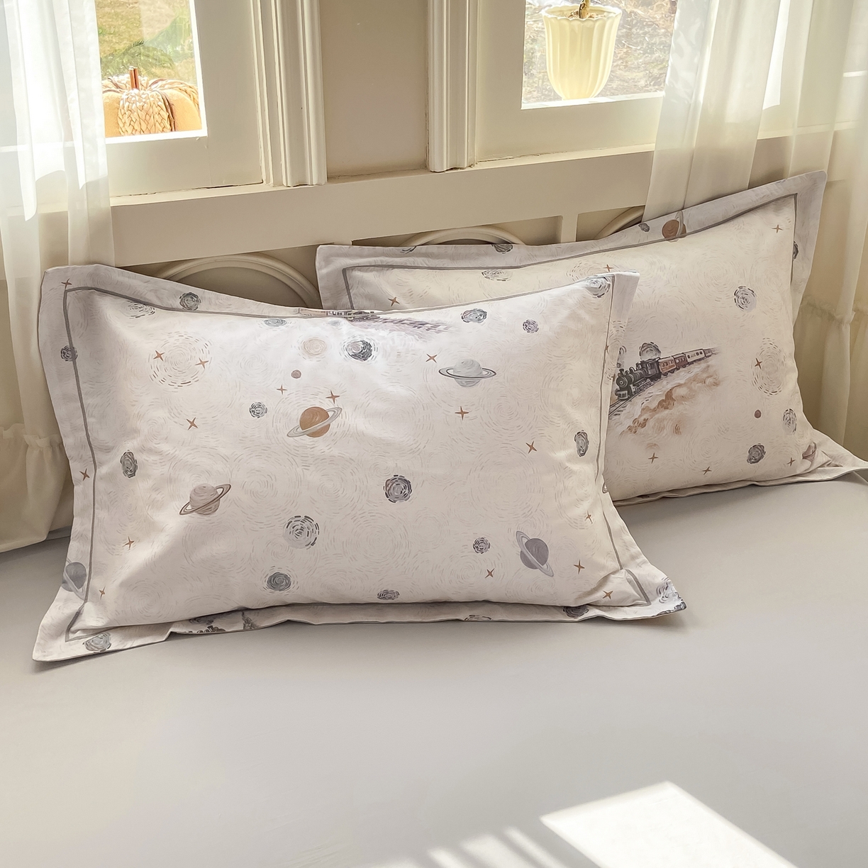 91家纺网 家纺一手货源 找家纺 XIWEN-希文家纺 2026新款40支全棉纯棉13376数码印花四件套-第一批 星梦