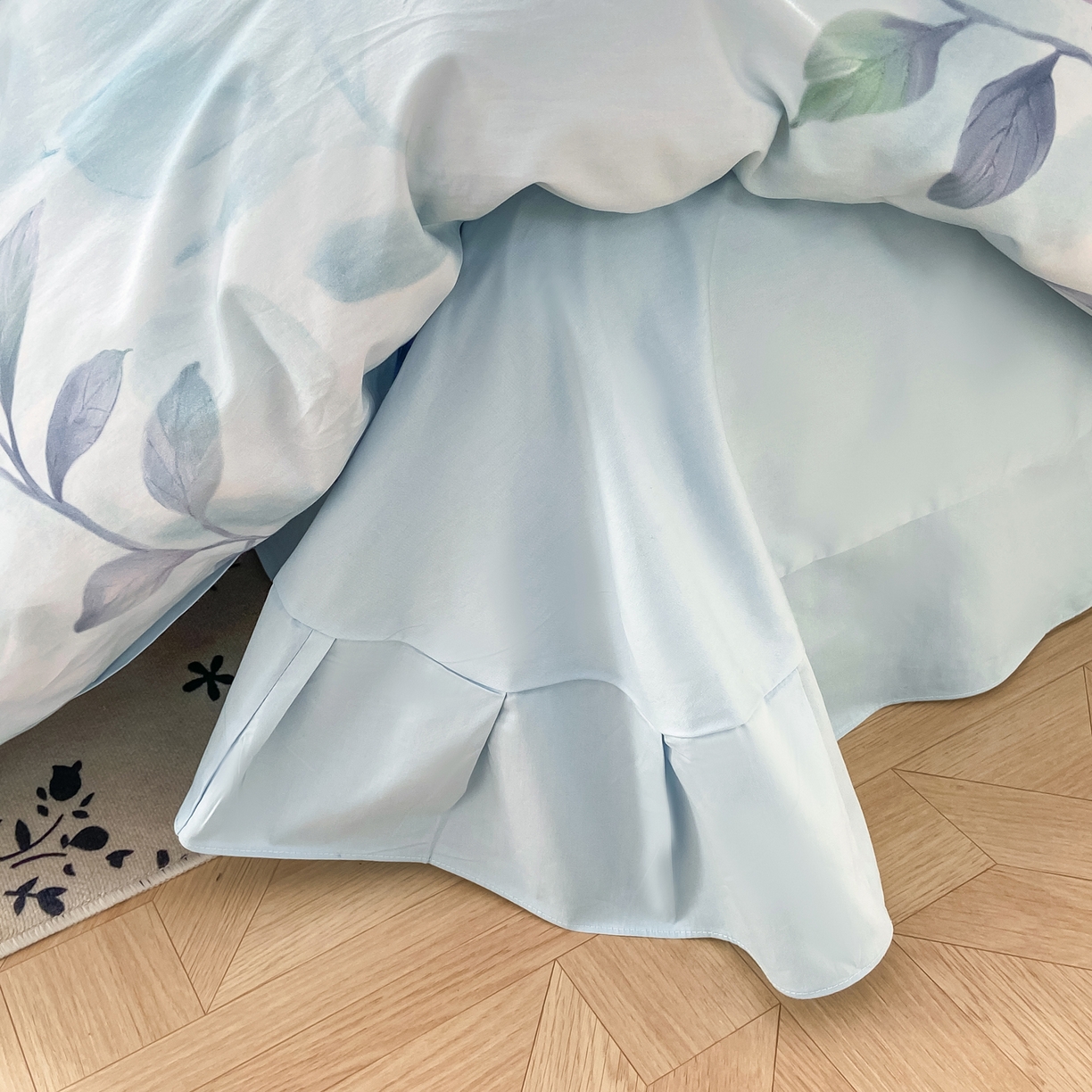 91家纺网 家纺一手货源 找家纺 XIWEN-希文家纺 2026新款40支全棉纯棉13376数码印花四件套-第一批 秀颜-兰