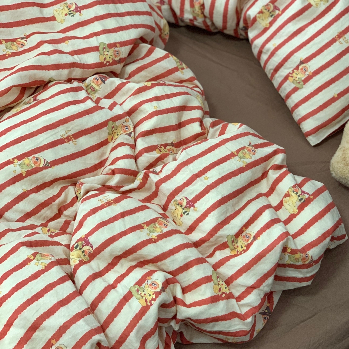 91家纺网 家纺一手货源 找家纺 源启生活 2025新款A类全棉双层纱四件套 星星日记