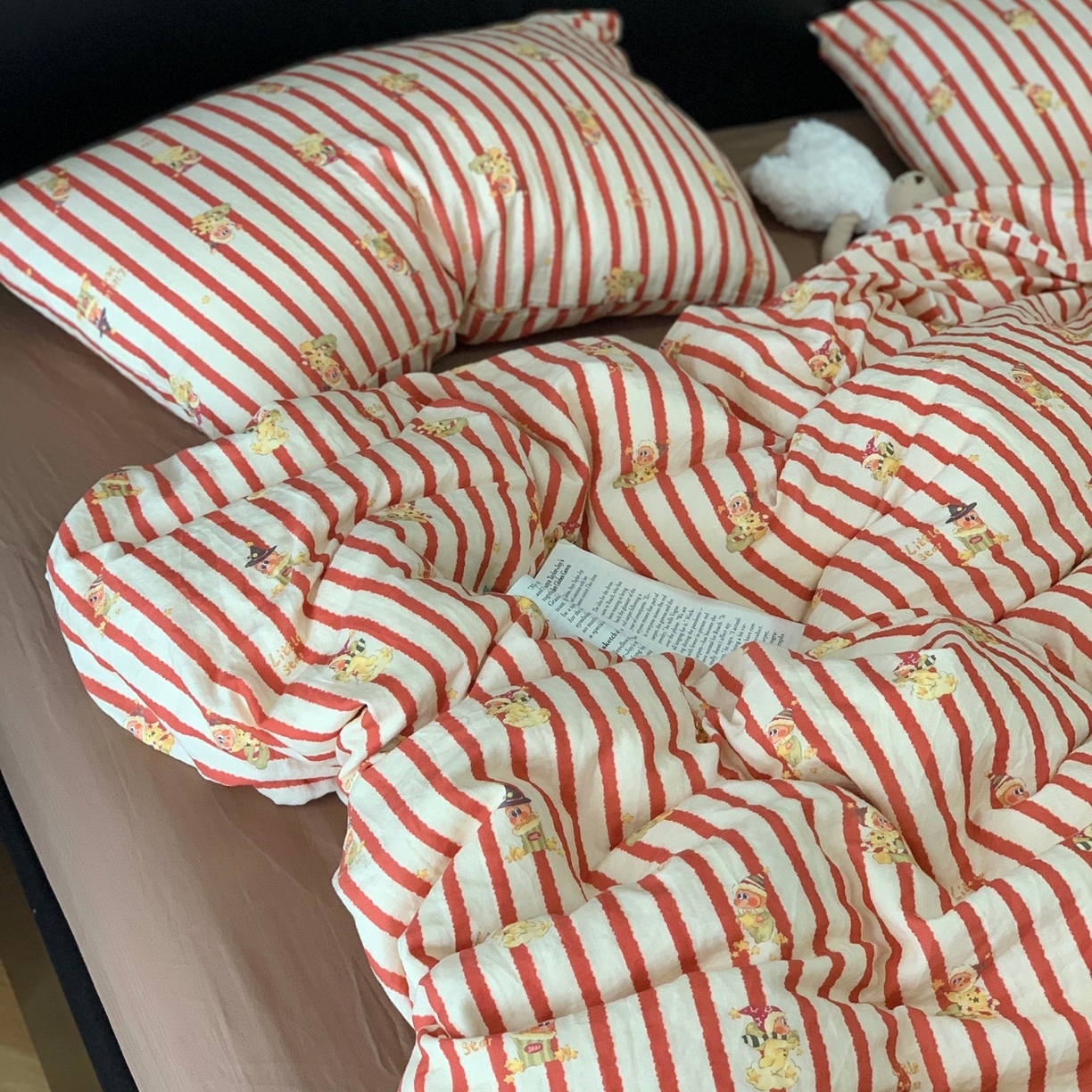 91家纺网 家纺一手货源 找家纺 源启生活 2025新款A类全棉双层纱四件套 星星日记