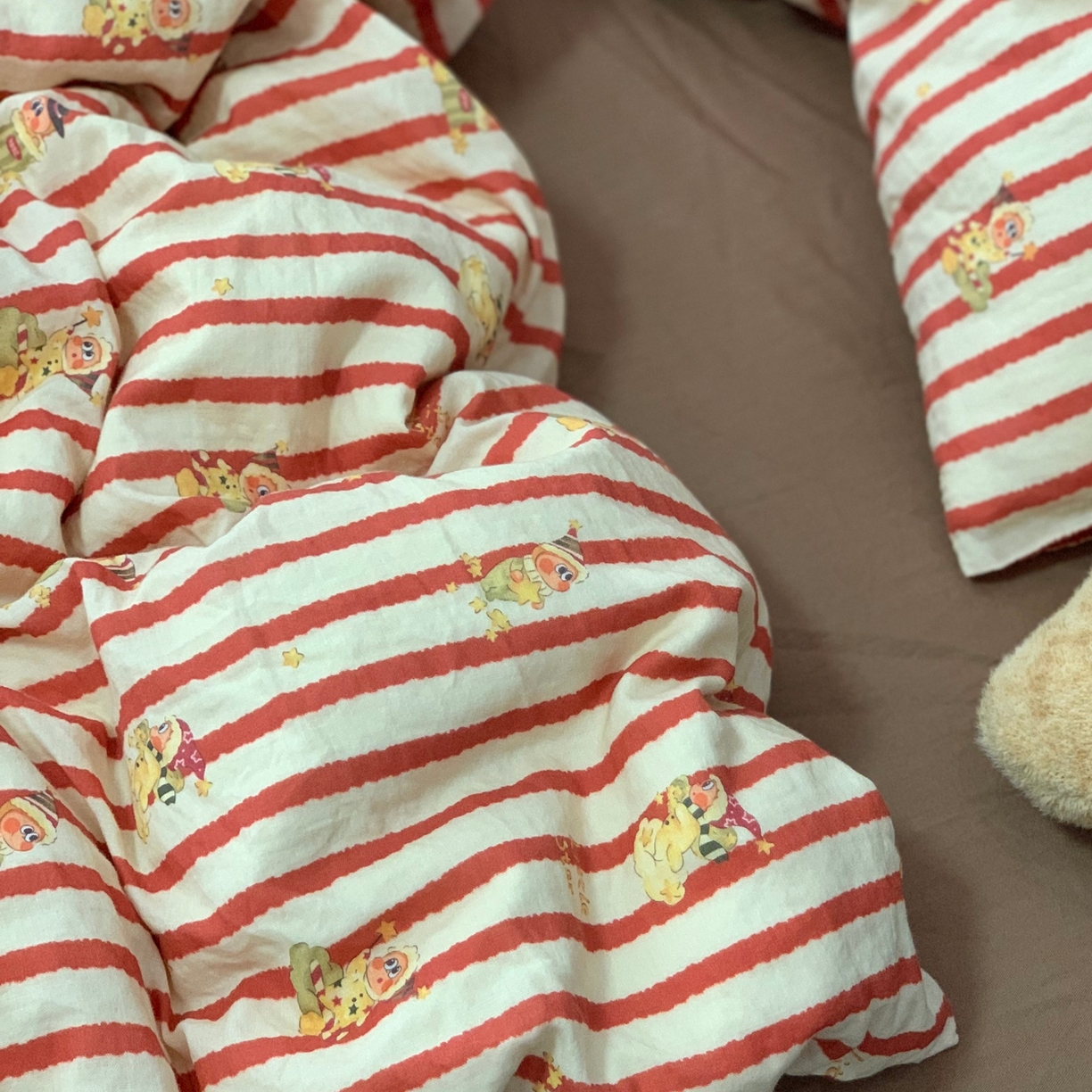 91家纺网 家纺一手货源 找家纺 源启生活 2025新款A类全棉双层纱四件套 星星日记