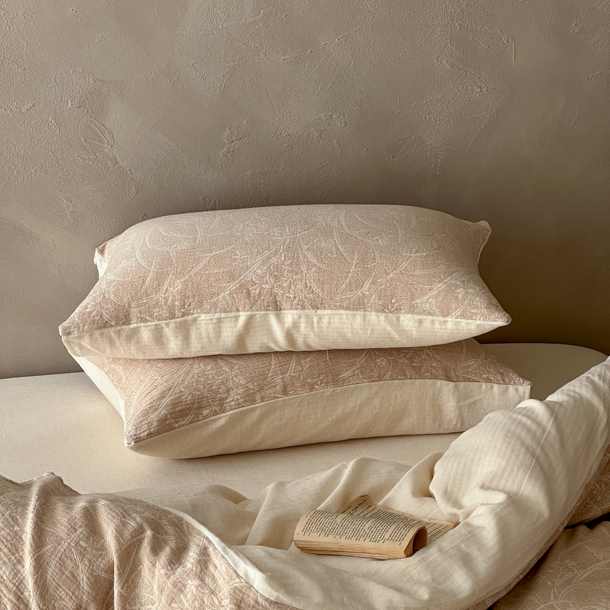 91家纺网 家纺一手货源 找家纺 （总）爱丽丝 2026新款色织提花棉麻四件套系列