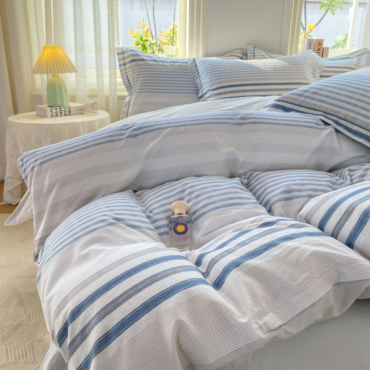 91家纺网 家纺一手货源 找家纺 XIWEN-希文家纺 2026新款40支全棉13376数码印花四件套-第二批 海滨夏日