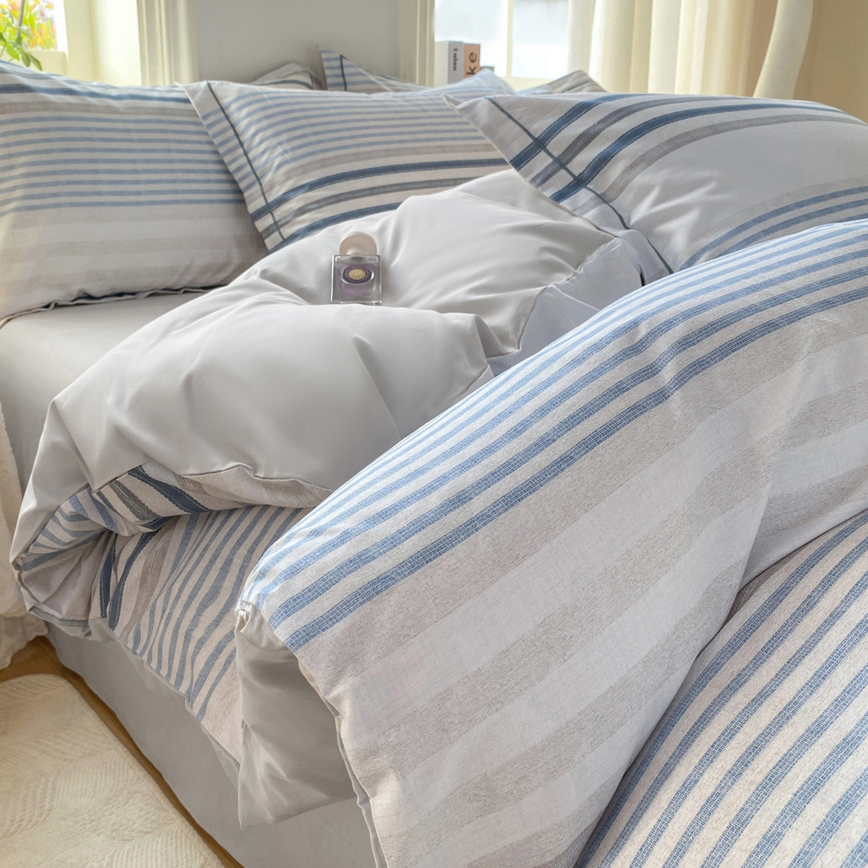 91家纺网 家纺一手货源 找家纺 XIWEN-希文家纺 2026新款40支全棉13376数码印花四件套-第二批 海滨夏日