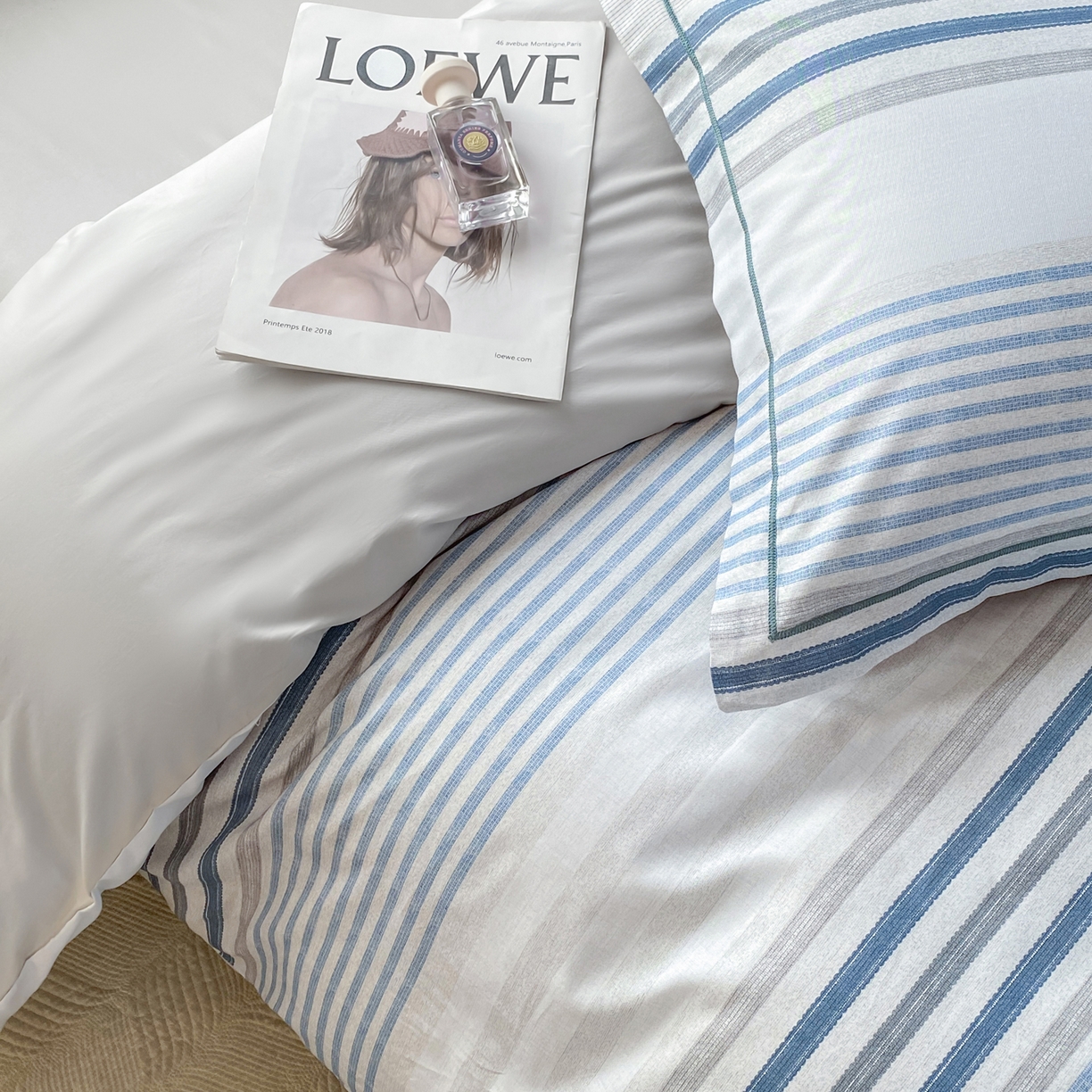 91家纺网 家纺一手货源 找家纺 XIWEN-希文家纺 2026新款40支全棉13376数码印花四件套-第二批 海滨夏日