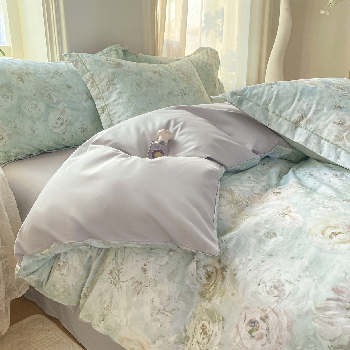 XIWEN-希文家纺 2026新款40支全棉13376数码印花四件套-第二批 花漾集