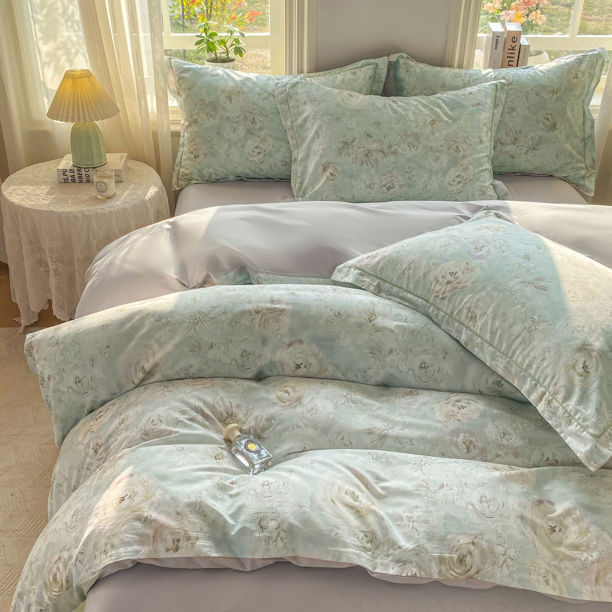 91家纺网 家纺一手货源 找家纺 XIWEN-希文家纺 2026新款40支全棉13376数码印花四件套-第二批 花漾集