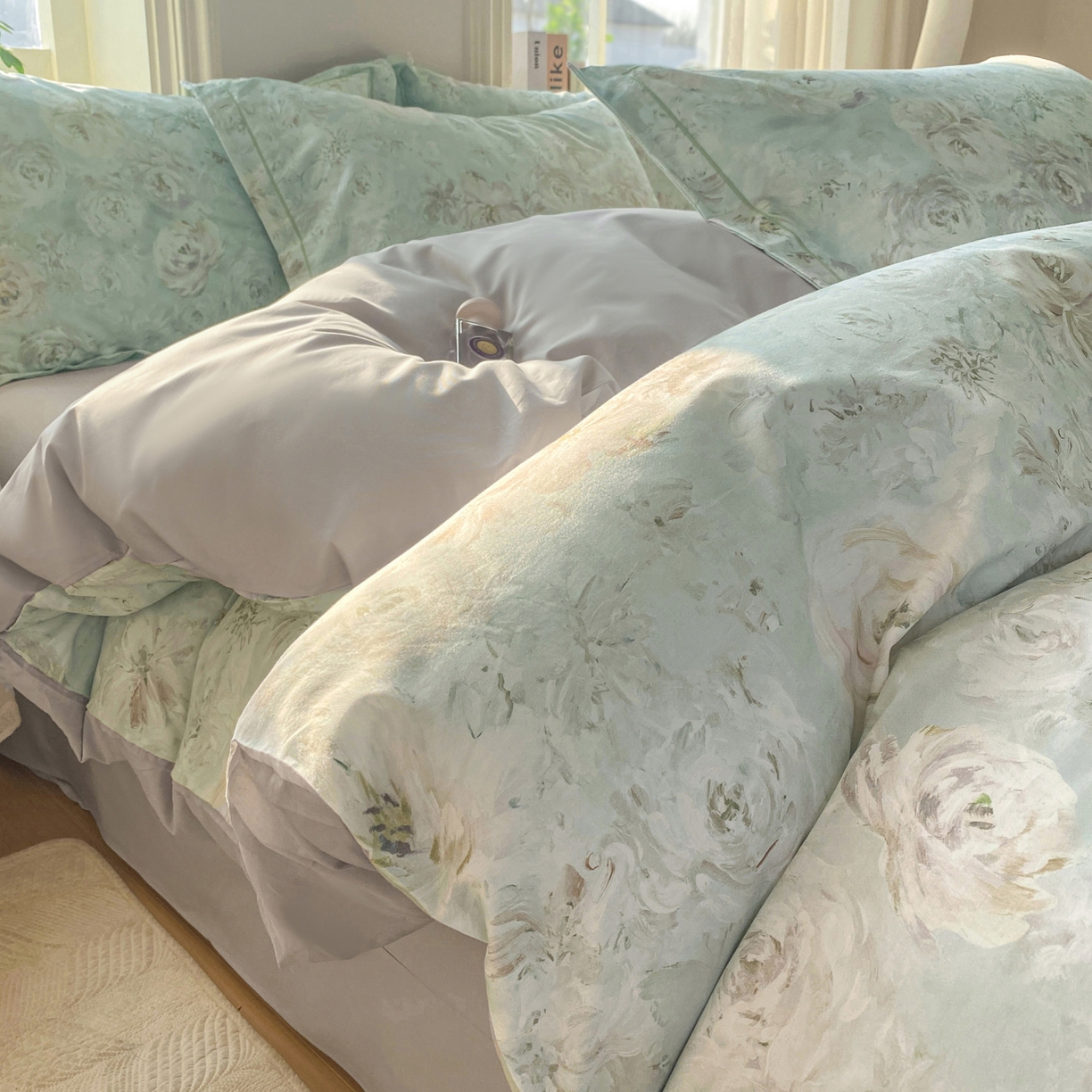 91家纺网 家纺一手货源 找家纺 XIWEN-希文家纺 2026新款40支全棉13376数码印花四件套-第二批 花漾集