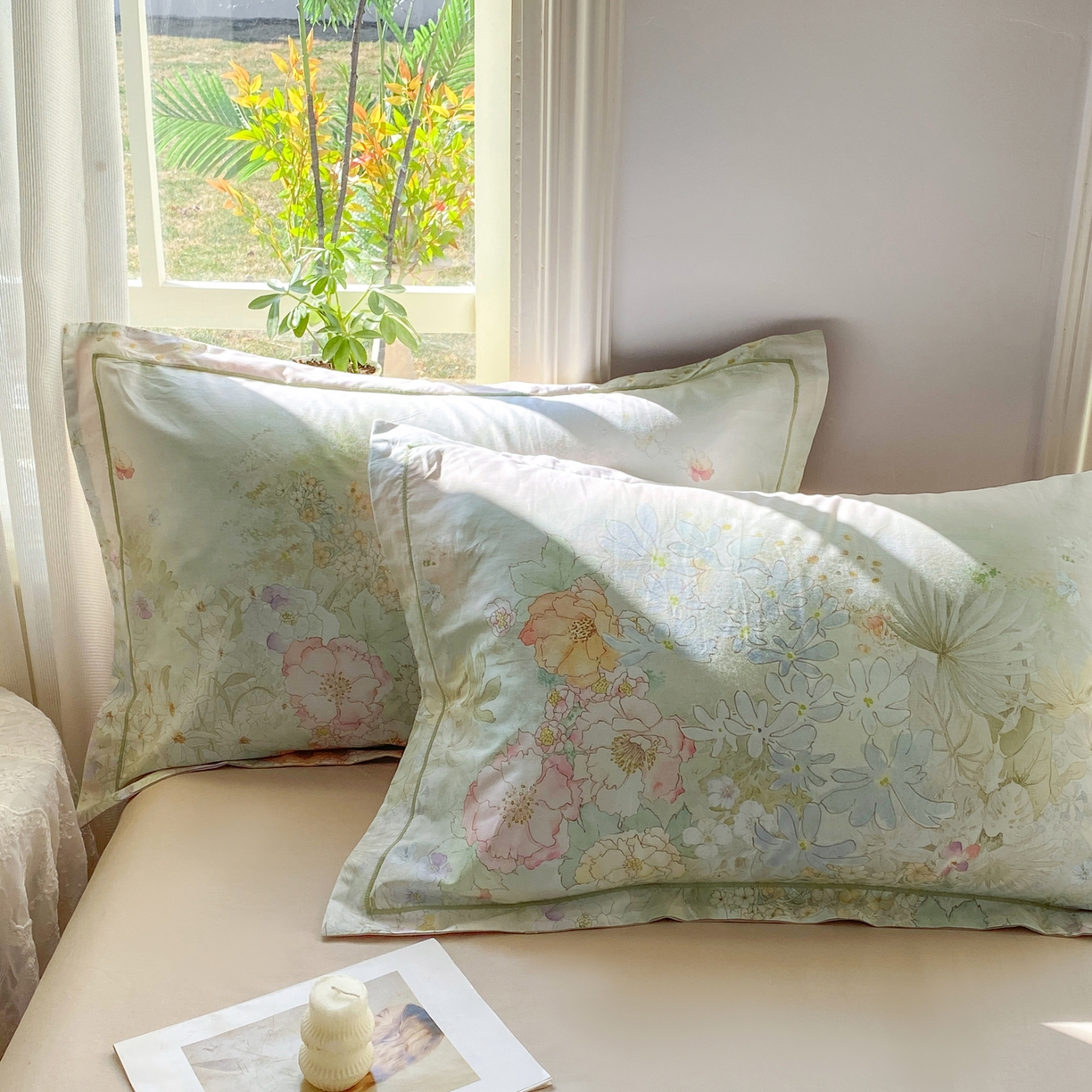 91家纺网 家纺一手货源 找家纺 XIWEN-希文家纺 2026新款40支全棉13376数码印花四件套-第二批 漫花野