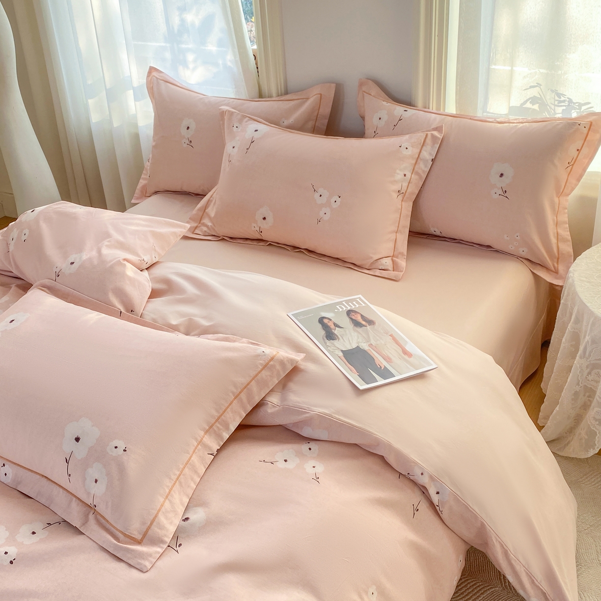 91家纺网 家纺一手货源 找家纺 XIWEN-希文家纺 2026新款40支全棉13376数码印花四件套-第二批 南意