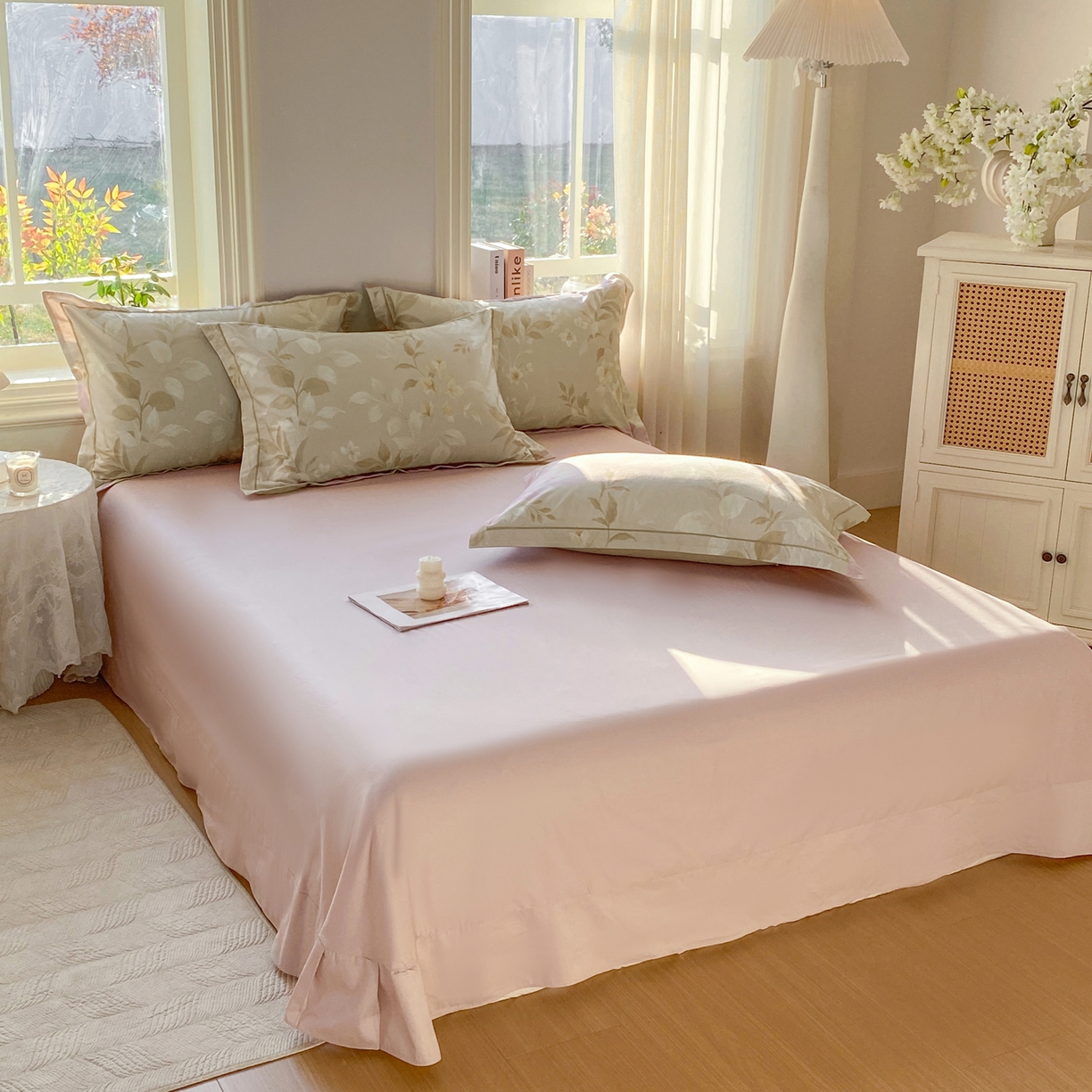 91家纺网 家纺一手货源 找家纺 XIWEN-希文家纺 2026新款40支全棉13376数码印花四件套-第二批 清风