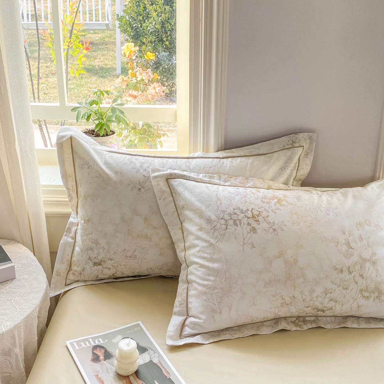 91家纺网 家纺一手货源 找家纺 XIWEN-希文家纺 2026新款40支全棉13376数码印花四件套-第二批 清珞-黄